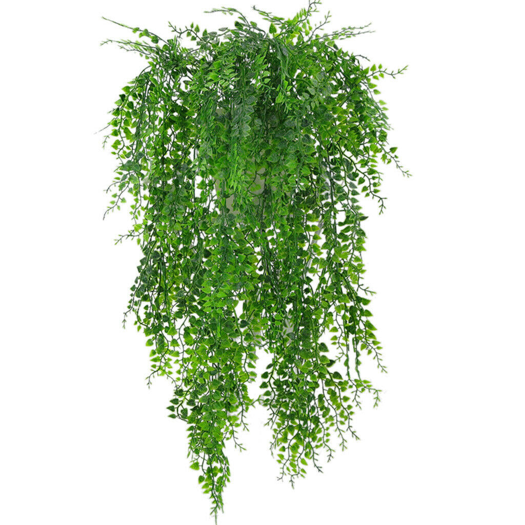 7Pcs Artificial Ivy Vine Plants Outdoor Indoor Hanging Decor + Palm Leaves