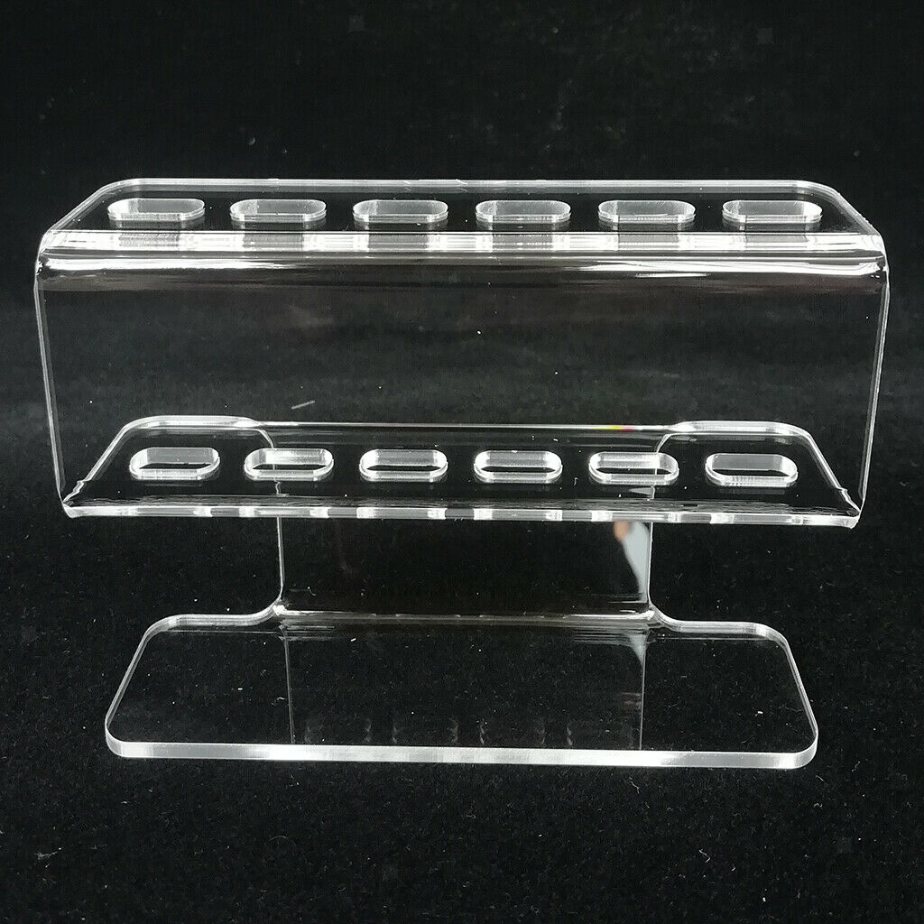 Clear Eyelashes Tweezers Tools Holder Dresser Desk Display Stand Shelf