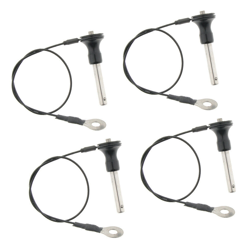 4x Quick Release Ball Lock Pins Push Button Lock Quick Shank Ball Lock 45mm