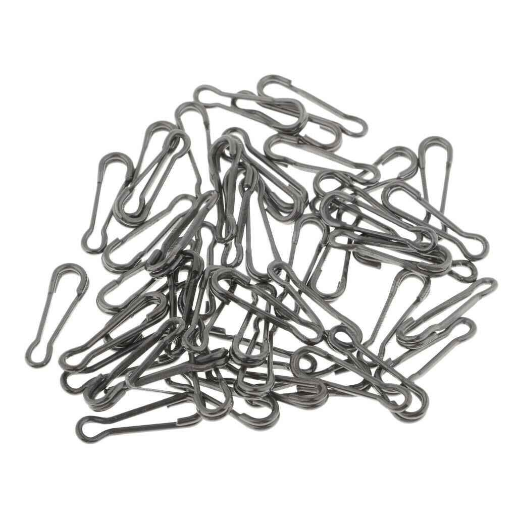 200pcs Baits Lures Clip Clip Precise lock Swivels Baits 17mm 20mm 24mm 29mm