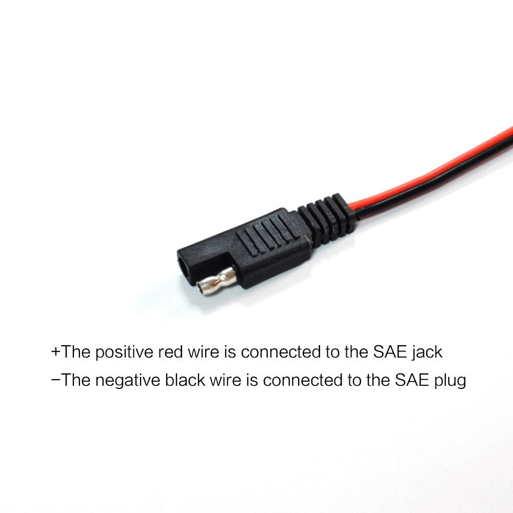 Square 18AWG 68cm 5A Insert fuse Recovery O-Type Terminal to SAE Plug Power Cord
