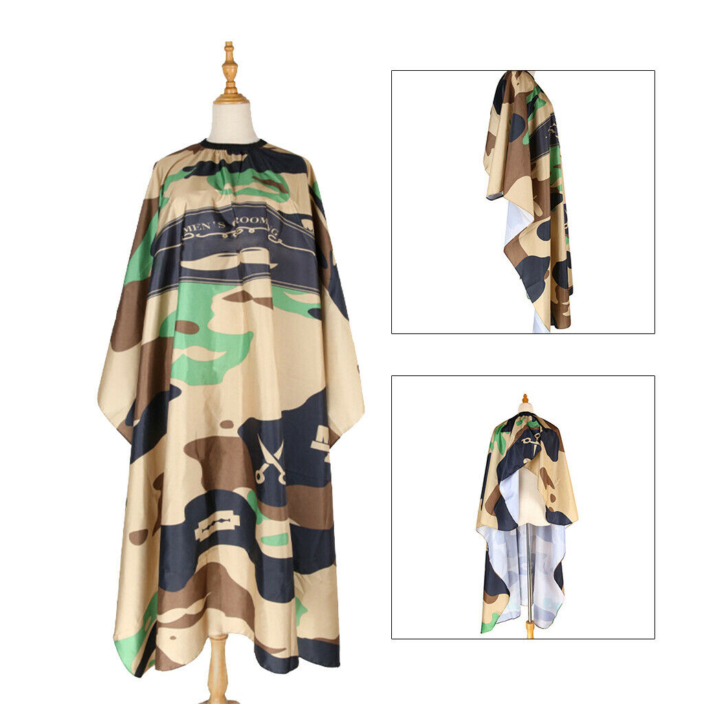 Salon Hairdresser Hair Cutting Cape Unisex Barber Apron Hair Cut Camouflage