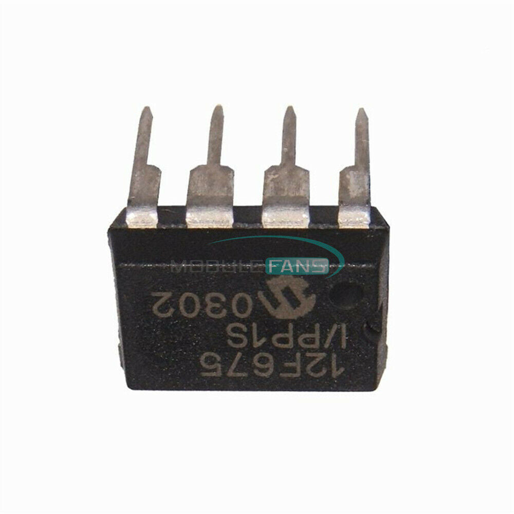 5PCS PIC12F675 12F675 PIC12F675-I/P DIP-8 Microcontroller CHIP IC