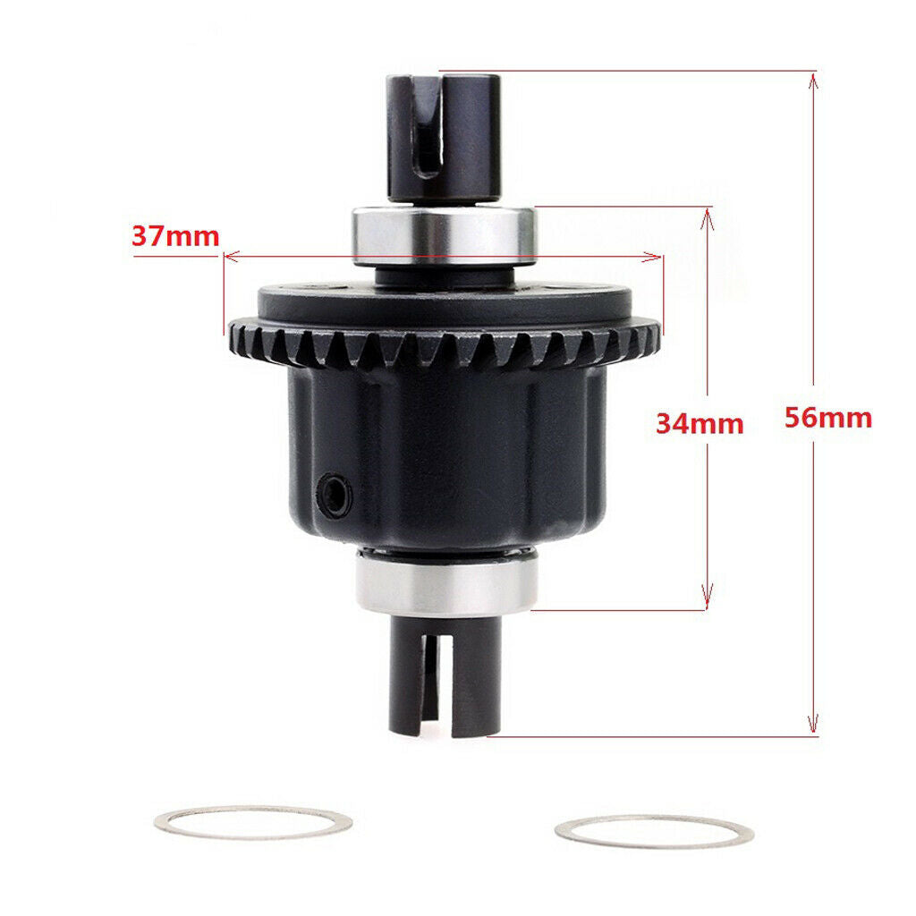 Steel Front / Rear Diff Complete Differential For 1: 8 RC Car Buggy