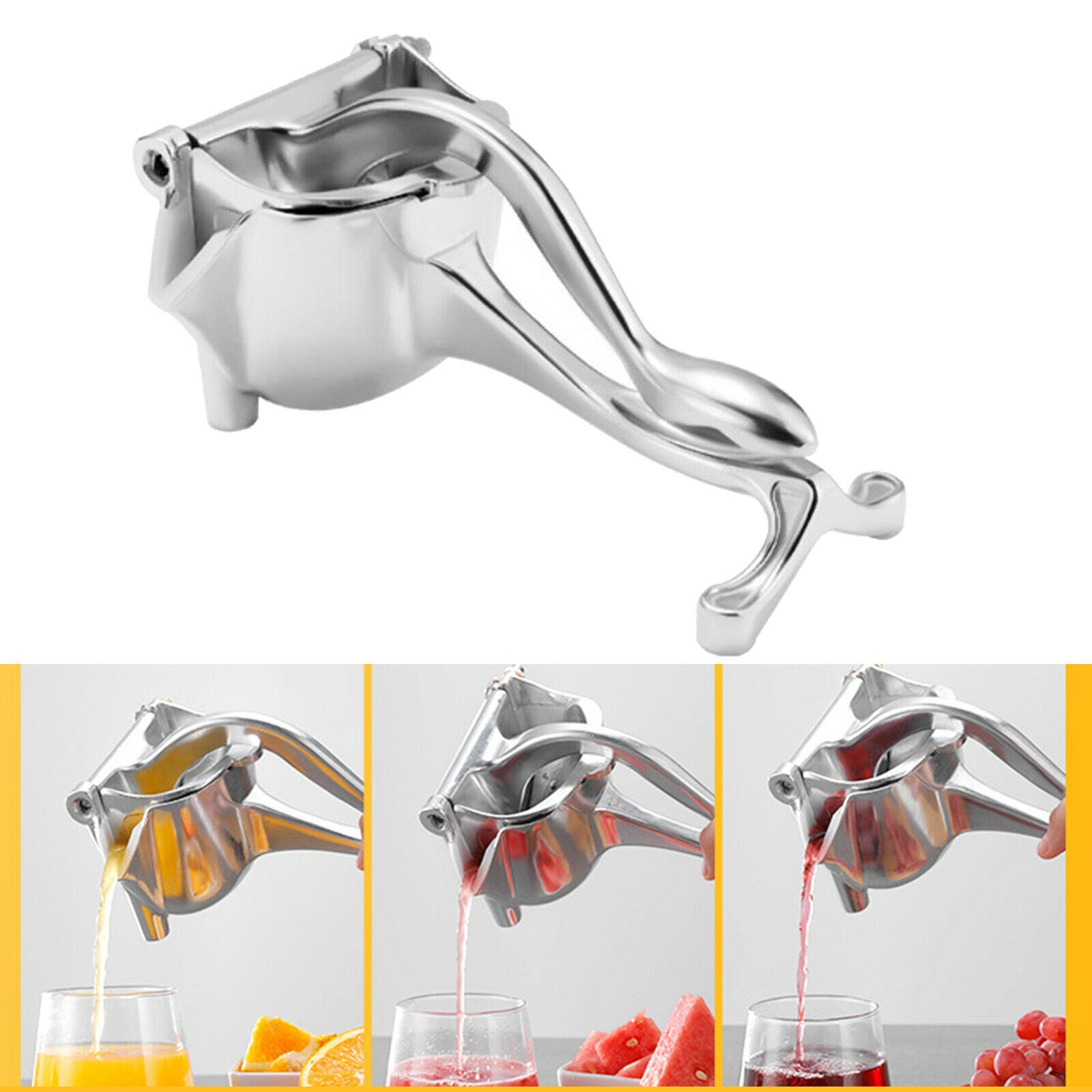 Aluminum Alloy Manual Fruit Juicer Sugarcane Lemon Squeezer Kitchen Bar