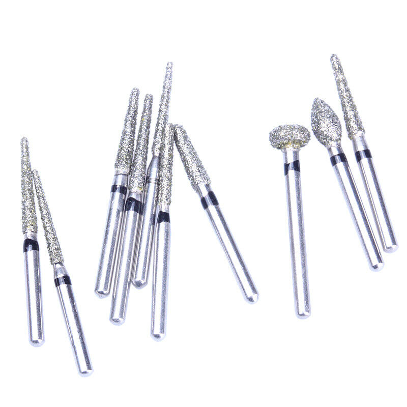 50 X Dental Diamond Bur Drills Tips FG Burs For High Speed Handpiece AZDENT