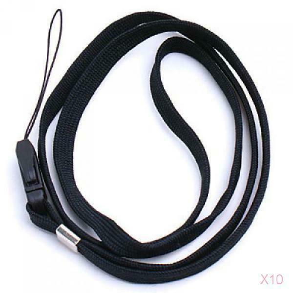 10x 16inch Neck Strap Lanyard For ID Pass Card Badge Mobile Phone Camera Holder