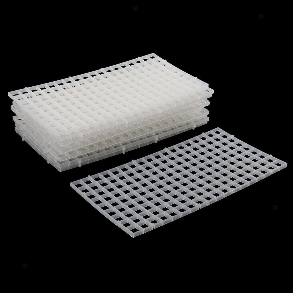 20 Packs Aquarium Plastic Divider Fish Tank Isolation Board Semi-transparent