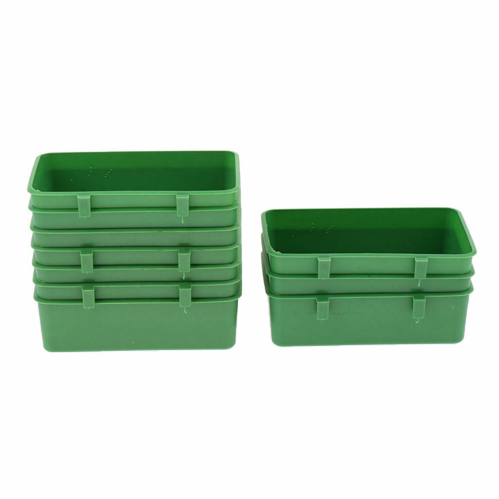 10Pcs Bird Parrot Food Water Plastic Bowl Cups Pigeons Cage Feeding Feeder