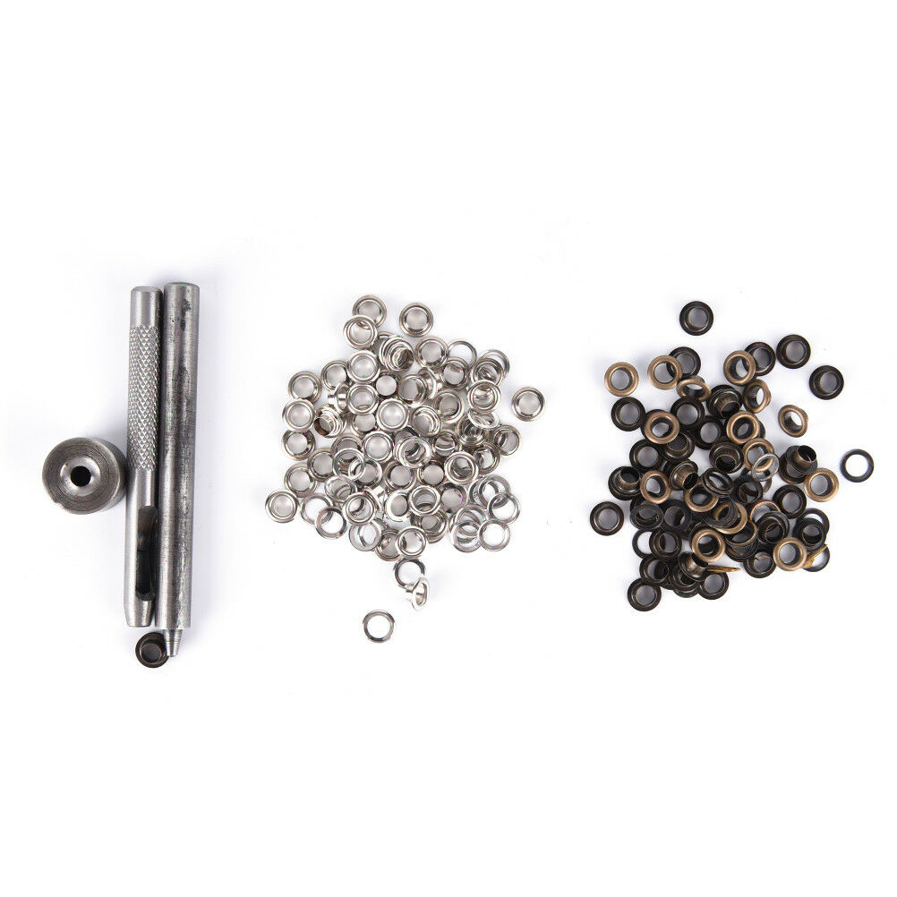 1pc eyelet tool set grommet kit +100 eyelets for diy kydex sheath huning part DD