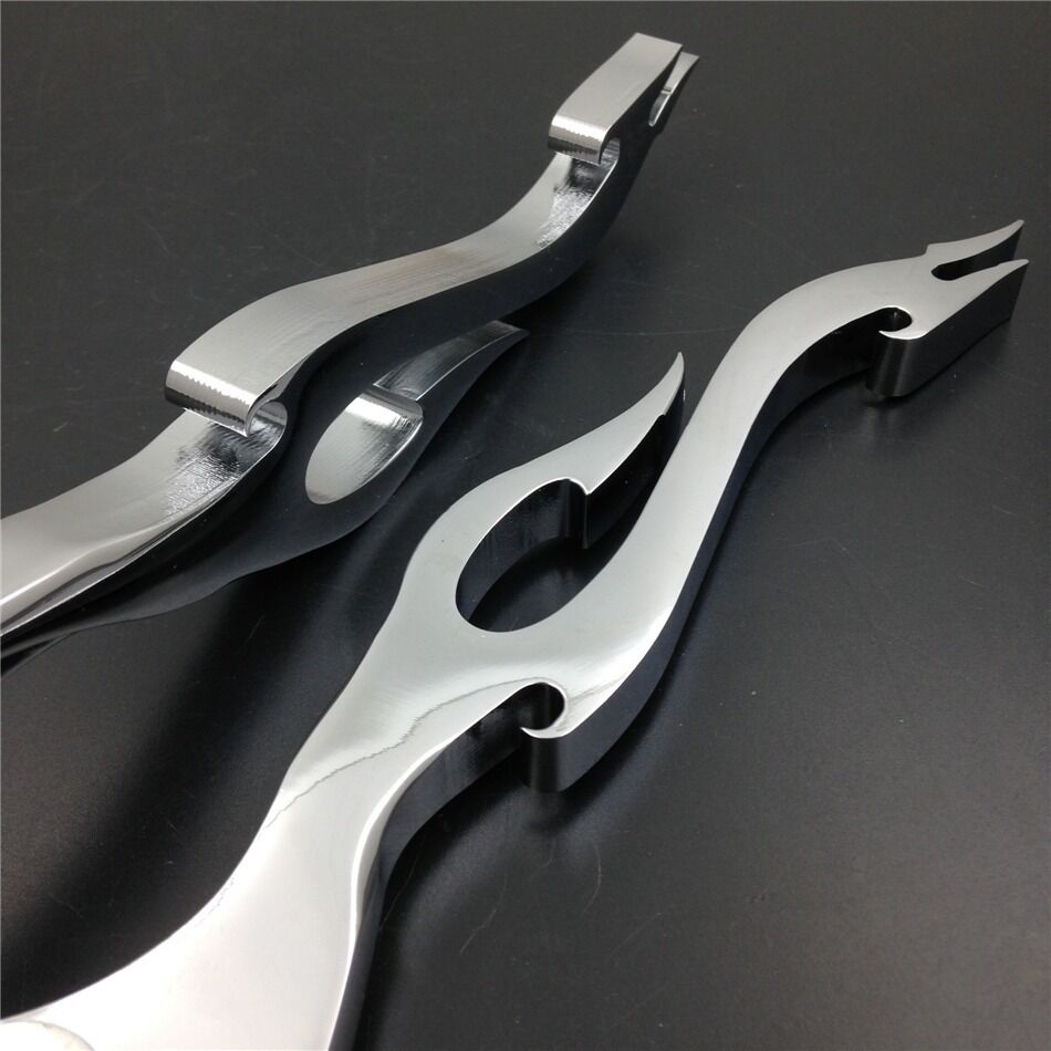 For Suzuki GSXR 600 750 Katana 750F SV650 SV650S CHROME Brake Clutch Flame Lever