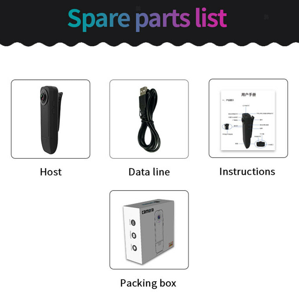 Portable Pocket Clip Wearable Camera Video Recorder Small Sport DV DVR