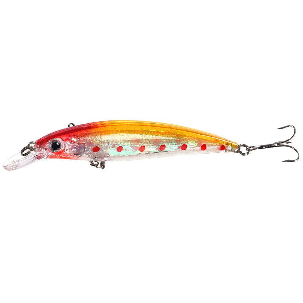 8 Color Minnow ABS Plastic Hard Fishing Lures Baits Crankbaits for Blackfish