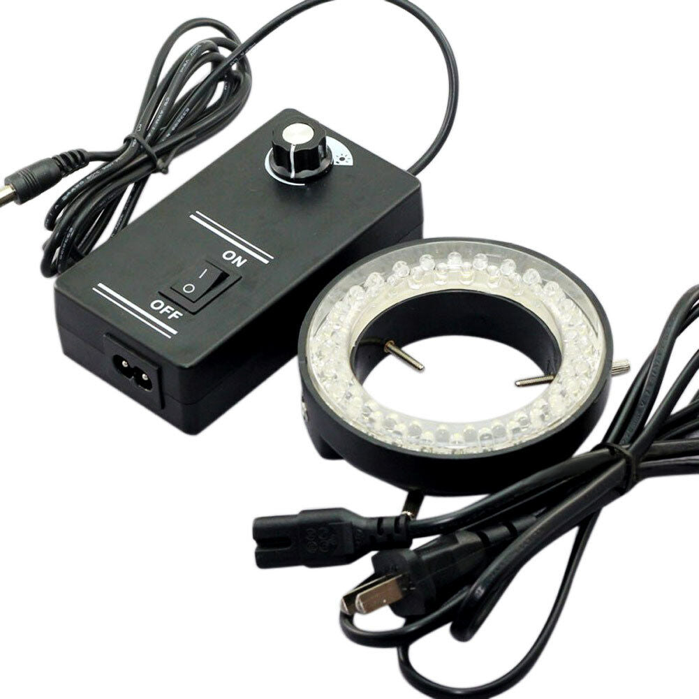 60-LED Adjustable Ring Light illuminator Lamp For STEREO ZOOM Microscope NICE