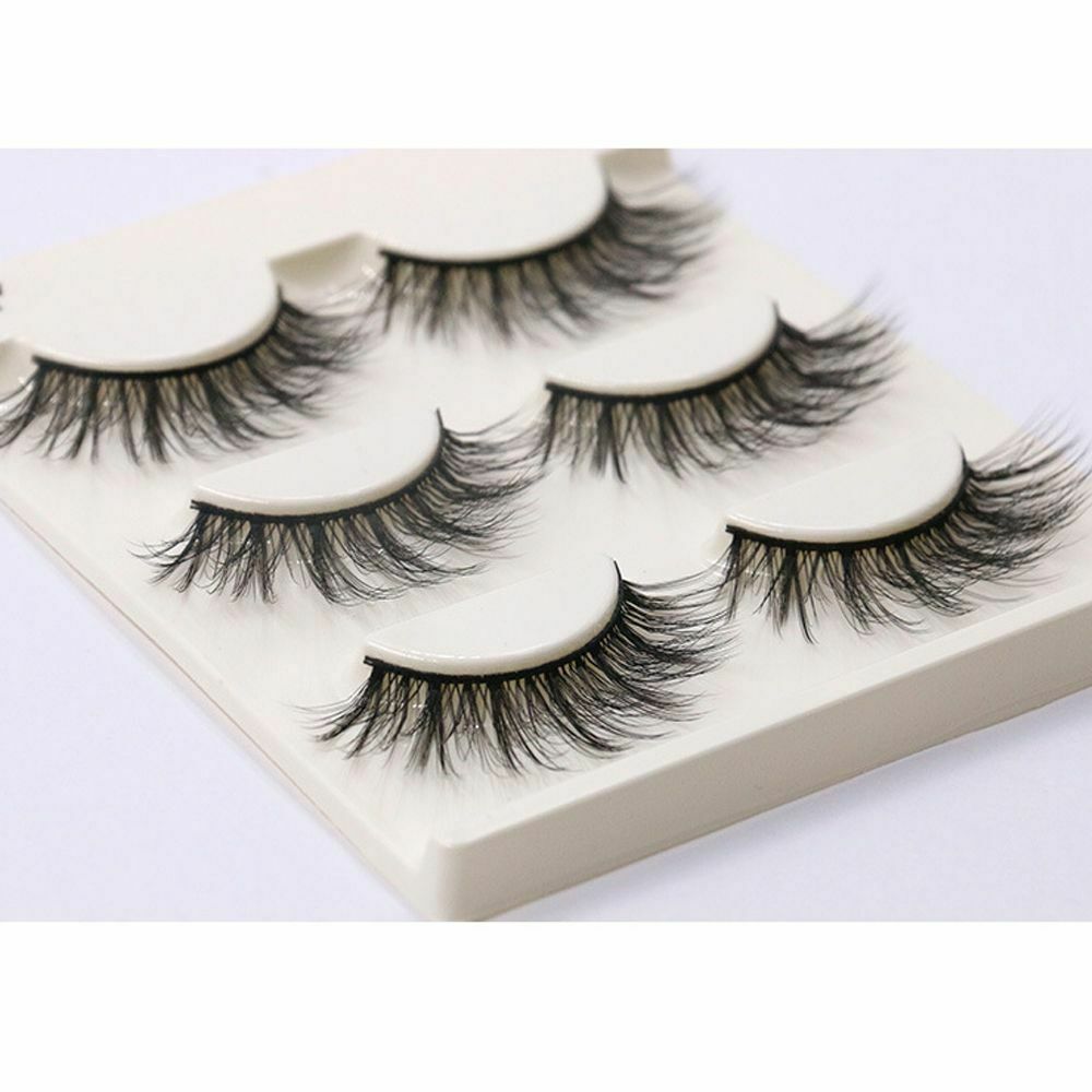 Sexy Big Eyes Messy Long Wispy Lashes False Eyelashes Makeup Tools Mink Hair