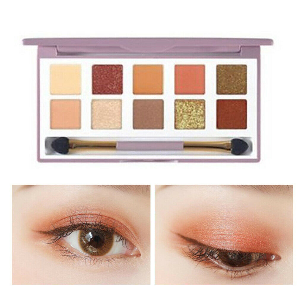 10 Colors Eyeshadow Palette Long Wearing Eye Shadow Pressed Powder 03