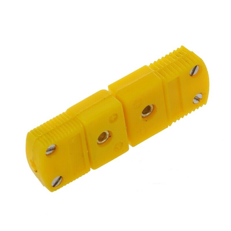 Yellow Plastic Shell K Type Thermocouple Plug Socket Connector Set N3U5U5