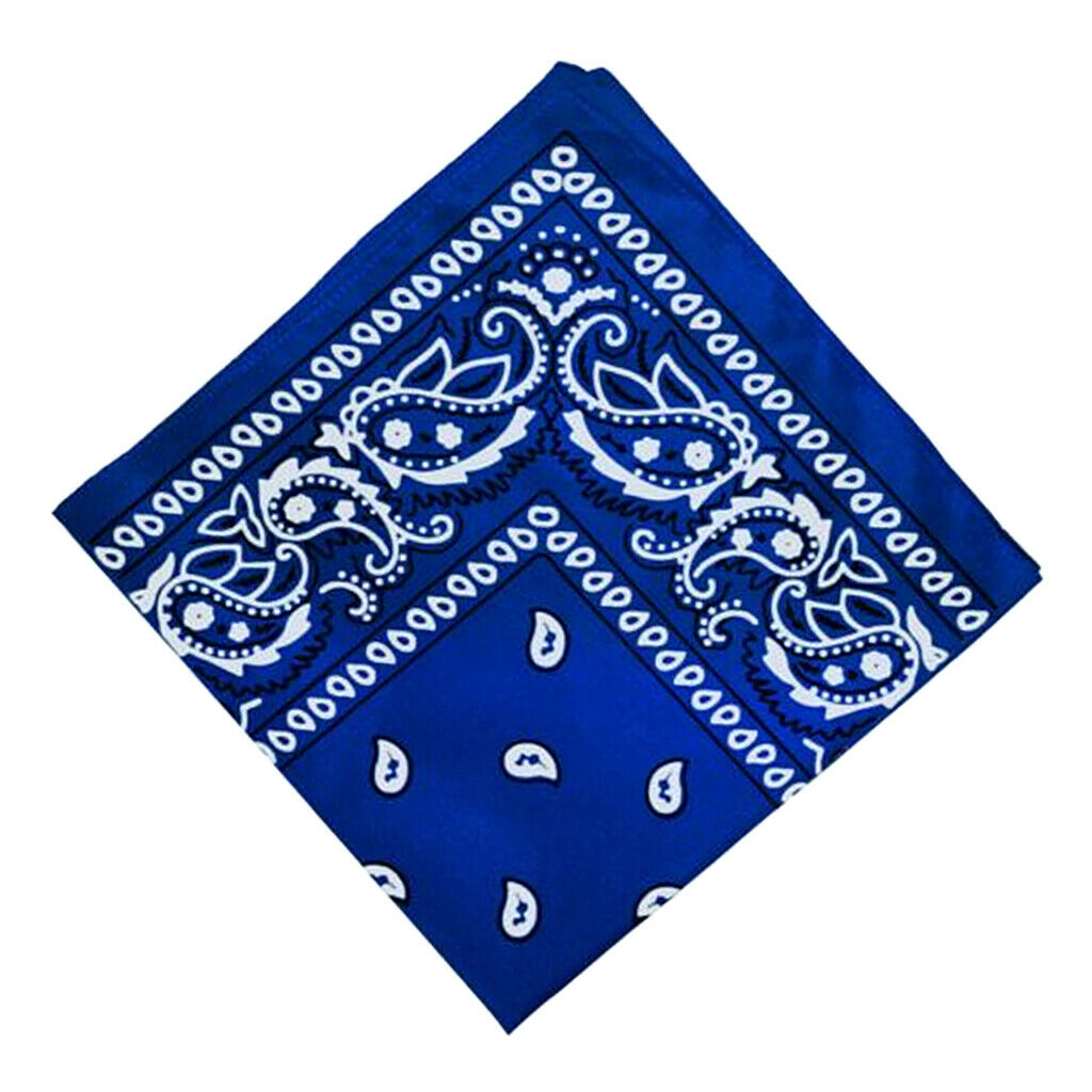 12 Pcs Cotton Paisley Cowboy Bandana Scarf Head Wrap Neck Scarf Handkerchief