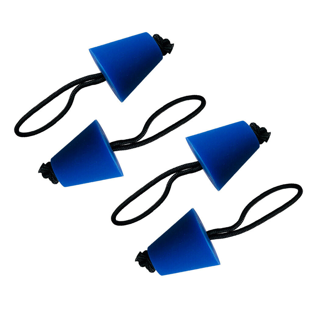 4Pcs Silicone Kayak Scupper Plug Drain Holes Plugs Kayak Stopper Bung Blue