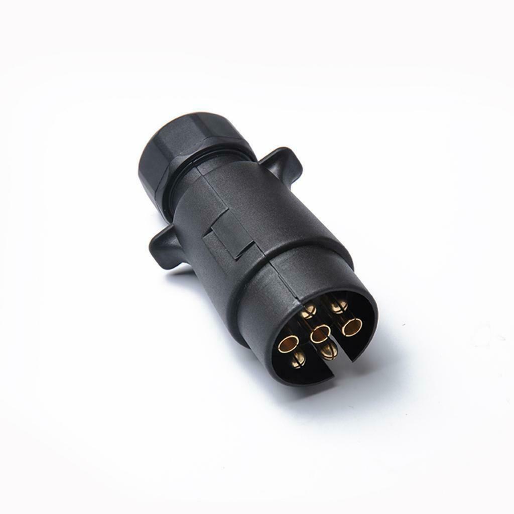 12V 7 Pin 7 Way Truck Trailer Boat Line Light Plug Connector Adapter