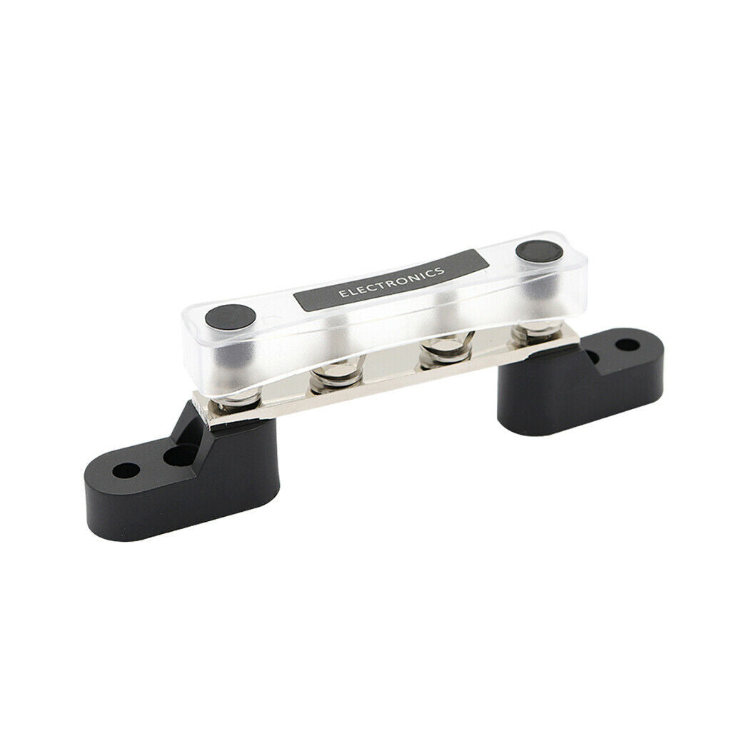 1Pc New Bus Bar Electrical Terminal Single Junction Box M6 Studs Kits 4P