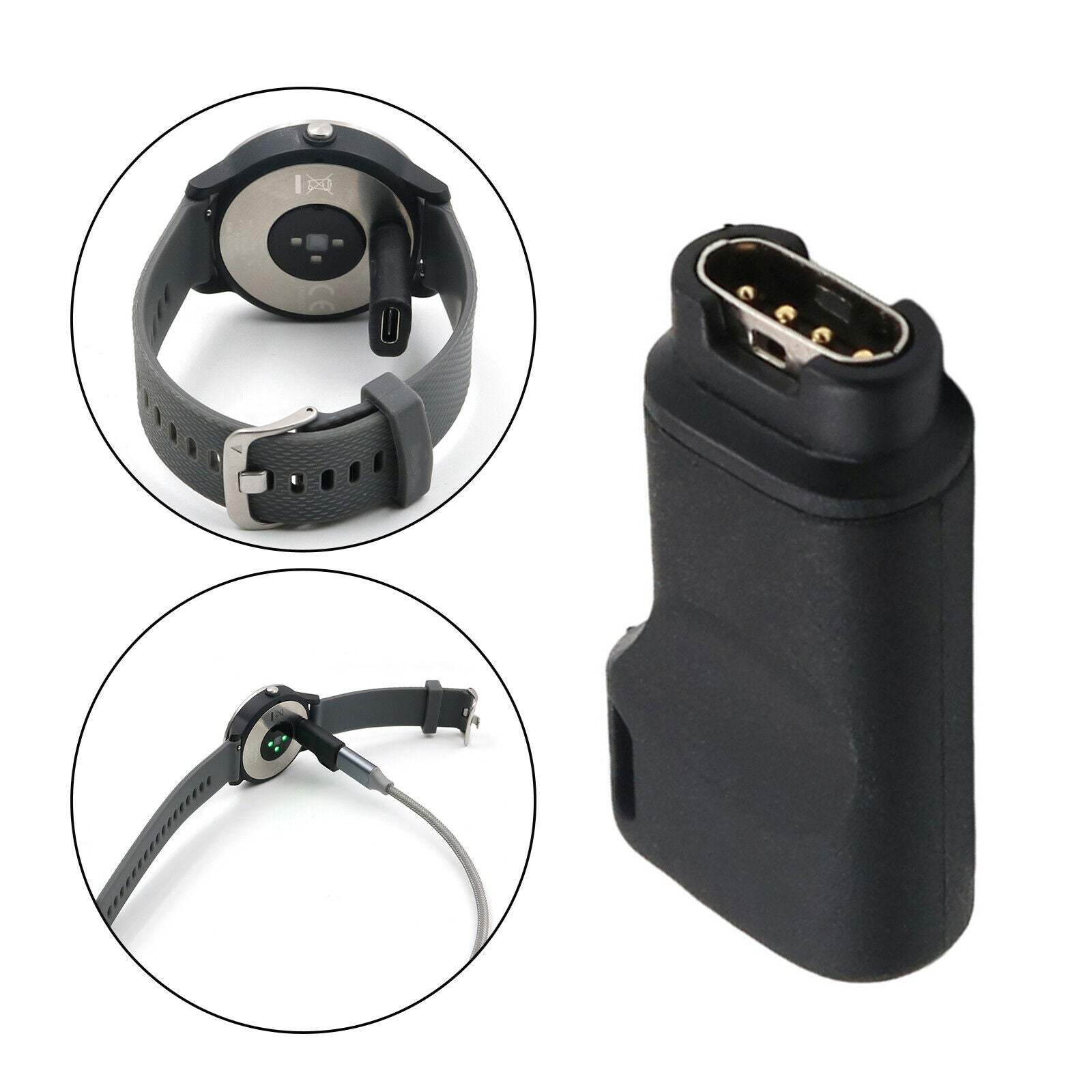 Type-C Charger Adapter for for Garmin Fenix 5 5x 5s 6 6x 6s Replacement Acc