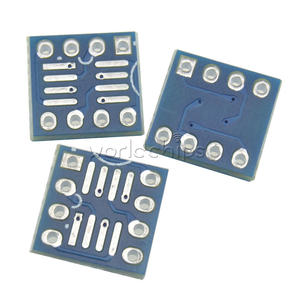 20pcs SOP8 SO8 SOIC8 TSSOP8 MSOP8 to DIP8 Adapter PCB DIY Conveter Board new
