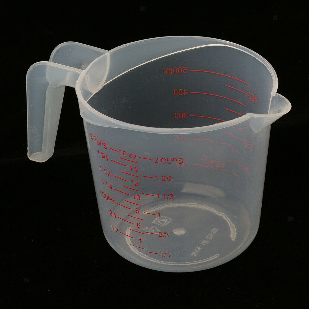 4Pcs Household Kitchen Water Supplies Large Plastic Measuring Cups 250/500ml