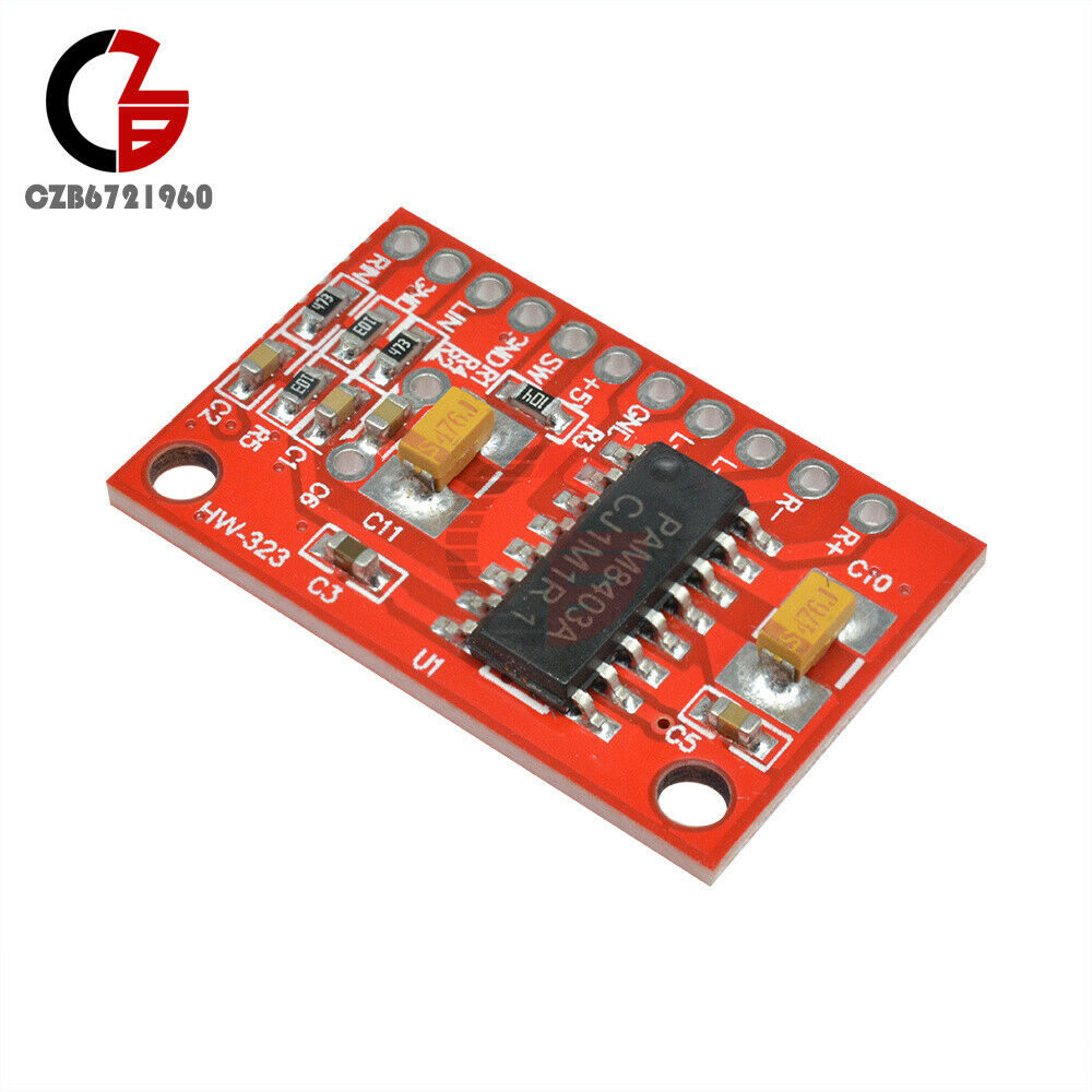 2pcs 3W×2 Mini Digital Audio Amplifier Board USB DC 5V Power Supply