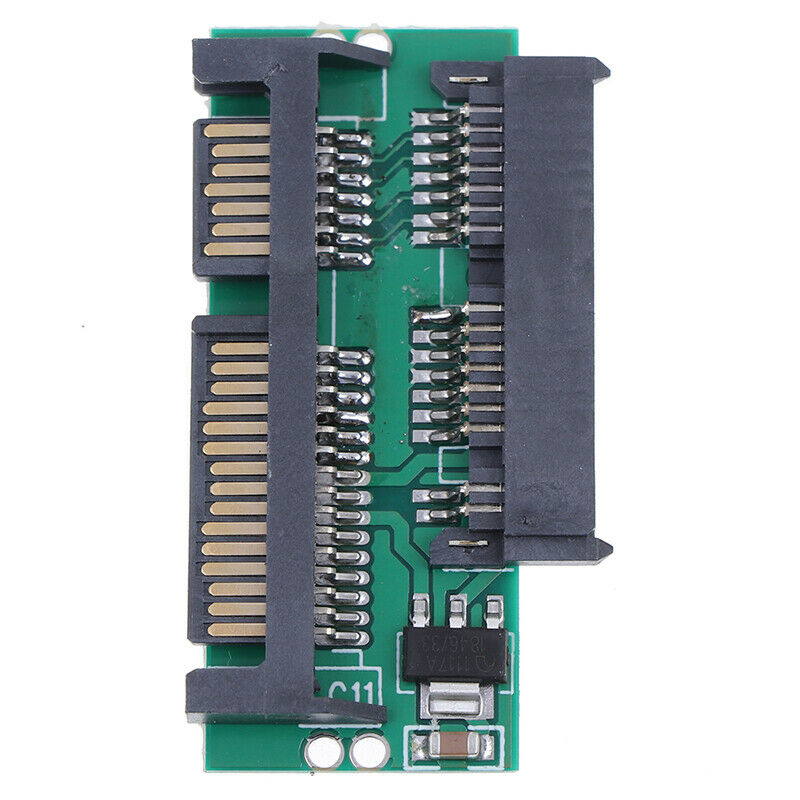 1.8" Micro SATA MSATA TO 7+9 2.5" SATA Adapter Converter Card Connector 3.l8