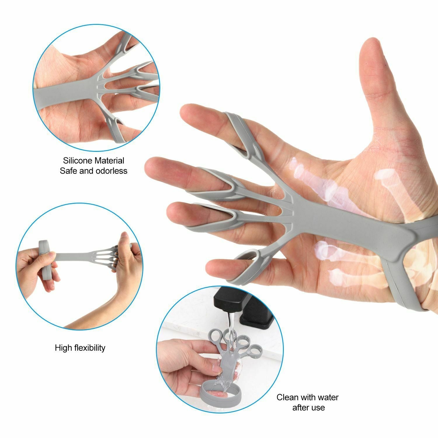 Hand Grip Strengthener Improve Dexterity Strength in Fingers, Hands, Forearms