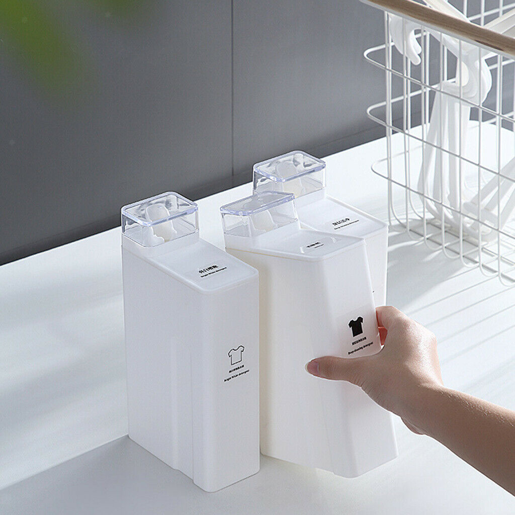 Laundry Detergent Empty Bottles Refillable With Label Stickers Liquid Soap