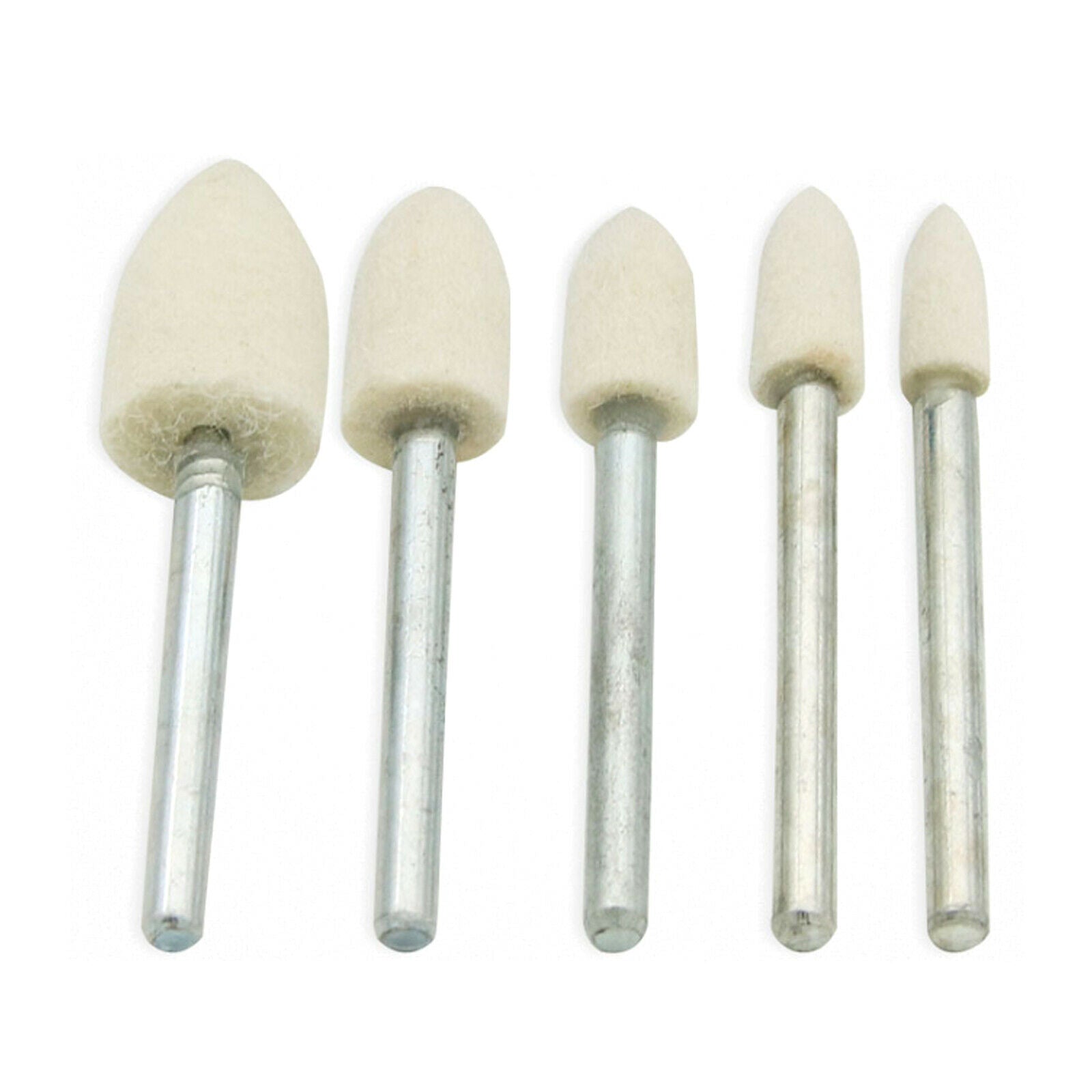100Pcs Abrasive Wool Felt Grinding Wheel Head Polishing Tool for Dremel Rotary
