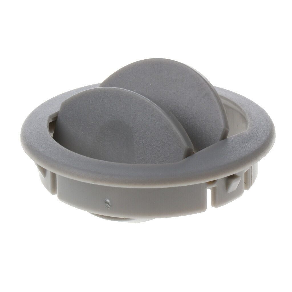 2 lot Car RV ATV Round Roof Side Exhaust A/C Vent Air Gray ABS Plastic