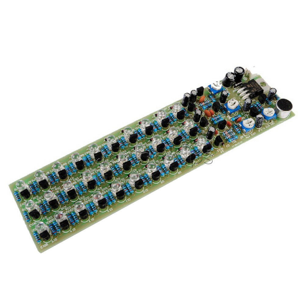 DIY Kit Voice Control Level Indicating LED Red/Blue/Green Electronic Production