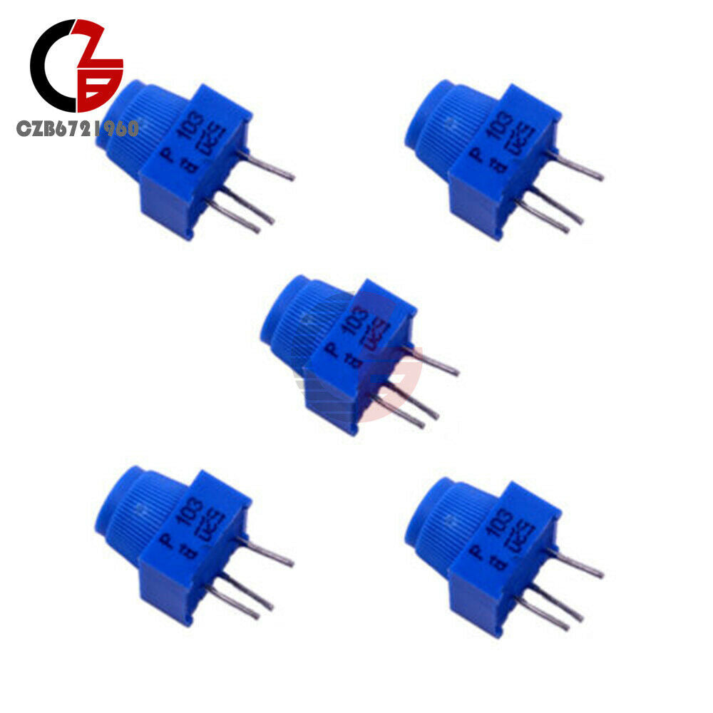 5PCS 3386P-1-103 Trimpot Potentiometer 10K Ohm with Knob High Precision Vertical