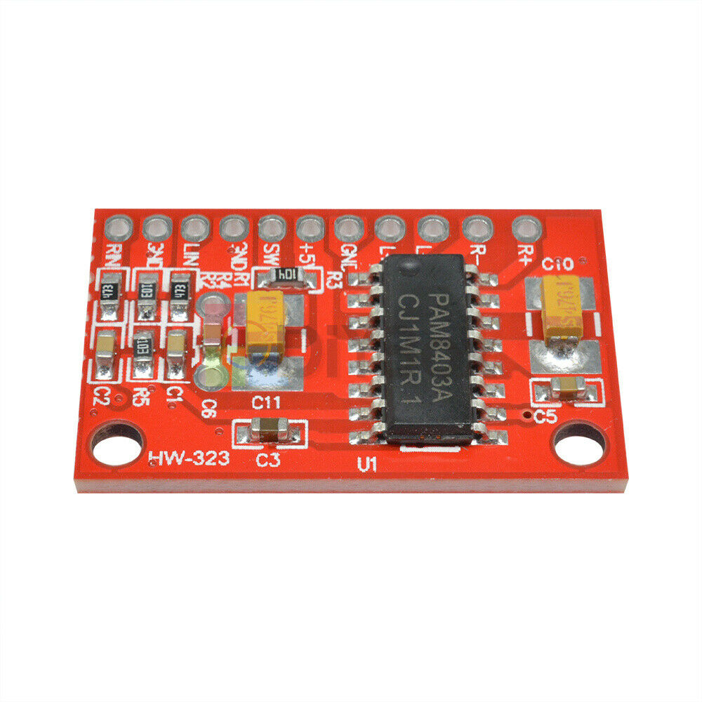 5pcs Dual Channels 3W PAM8403 Class Audio Amplifier USB 5V Power Supply Arduino
