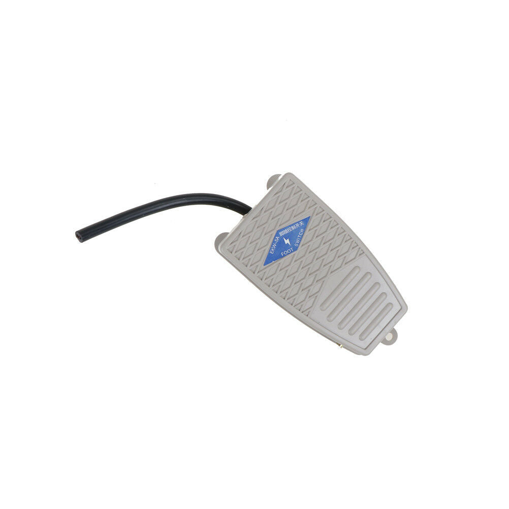AC 220V 5A SPDT NO NC Metal Nonslip Momentary Power Treadle Foot Pedal Switch WF
