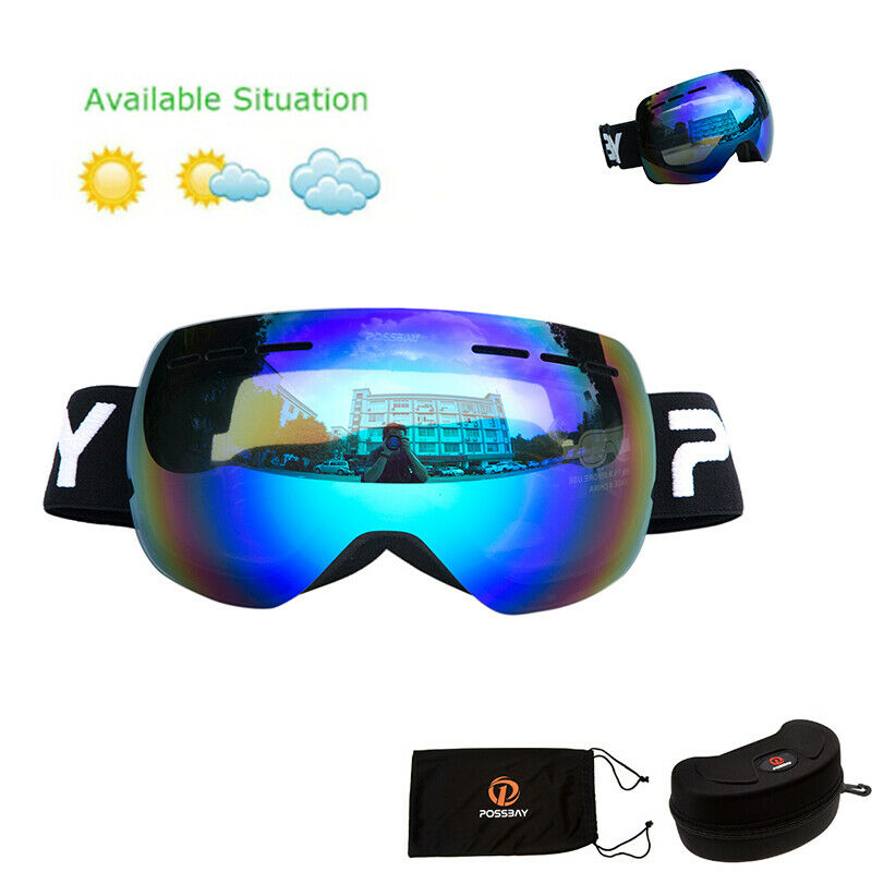 Magnetic Snow Winter Goggles Snowboard Skiing Sport Snowmobil Eyewear Sunglasses