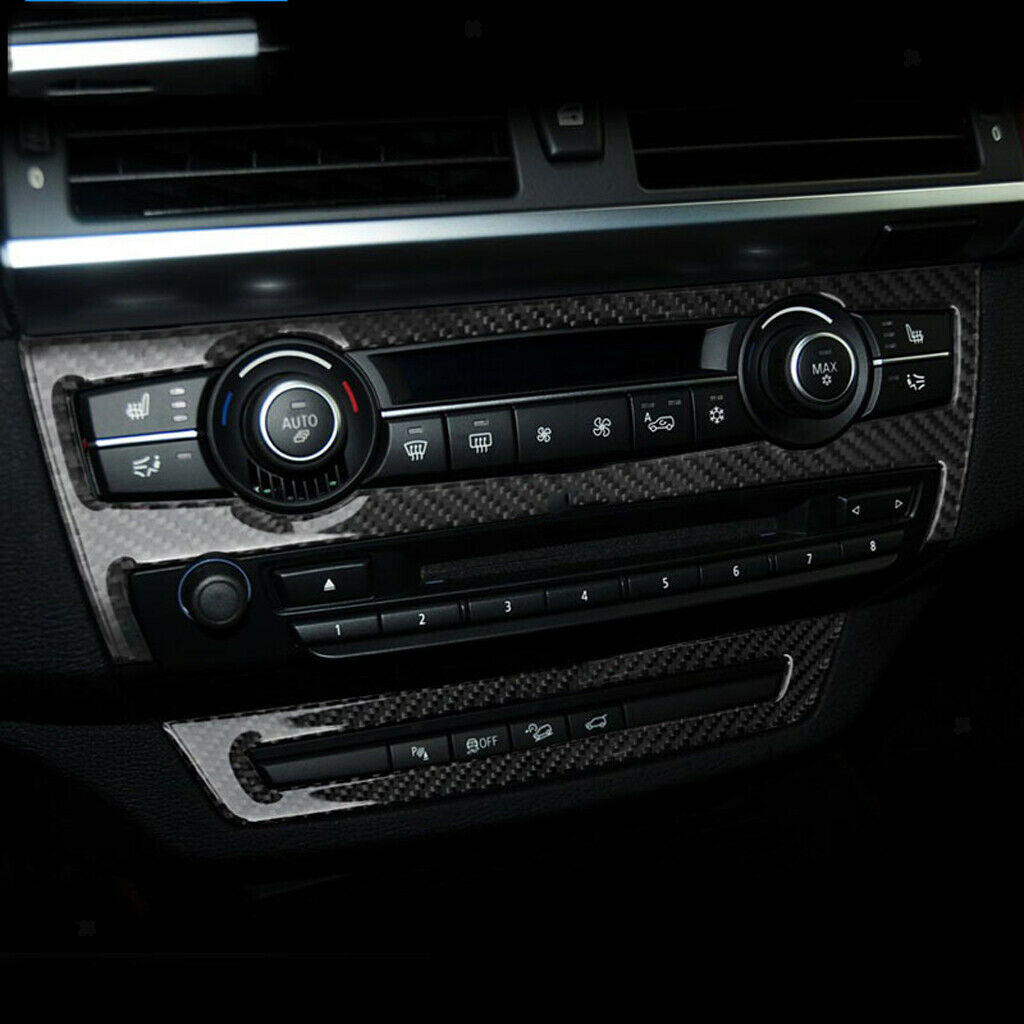 Carbon Car Inner Control Panel Frame for  E70 E71 X5 X6 2008 2013