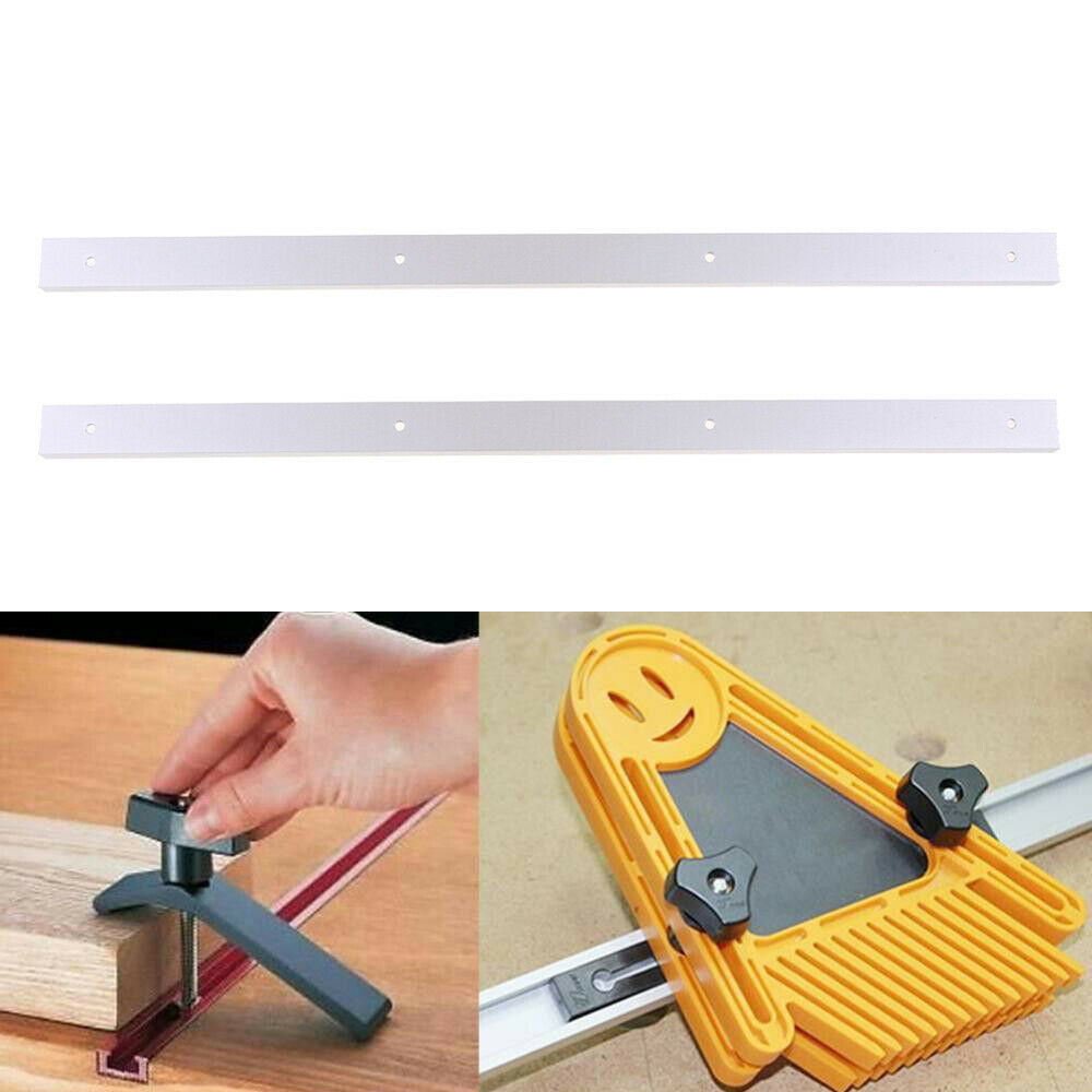 2 Piece 600mm T Rail T Slot Miter Device Slot for Router Table Woodworking