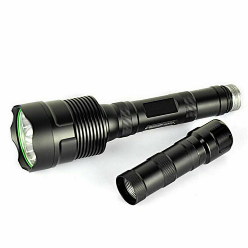 Black 18650 Battery Extension Tube For 1600 1200 3800LM Flashlight Torch