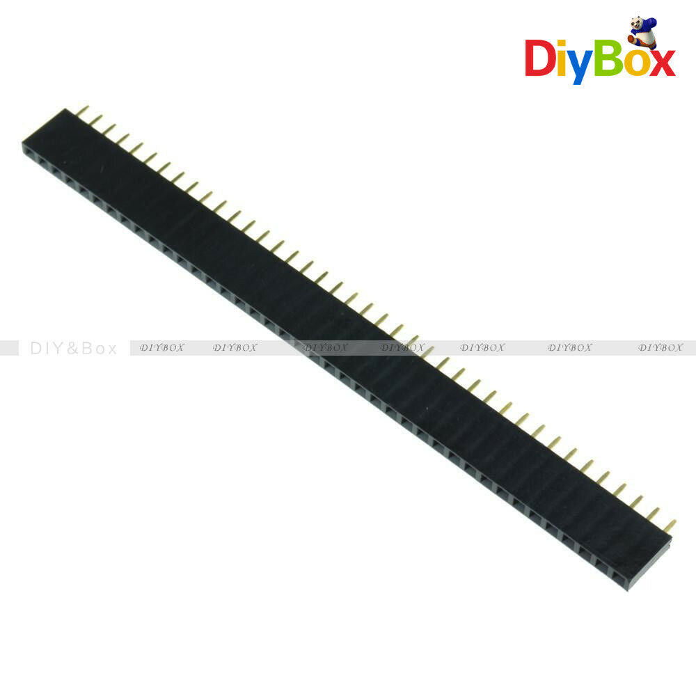 10Pcs 40pin 2.54mm Single Row Straight Female Pin Header Strip PBC Arduino kit