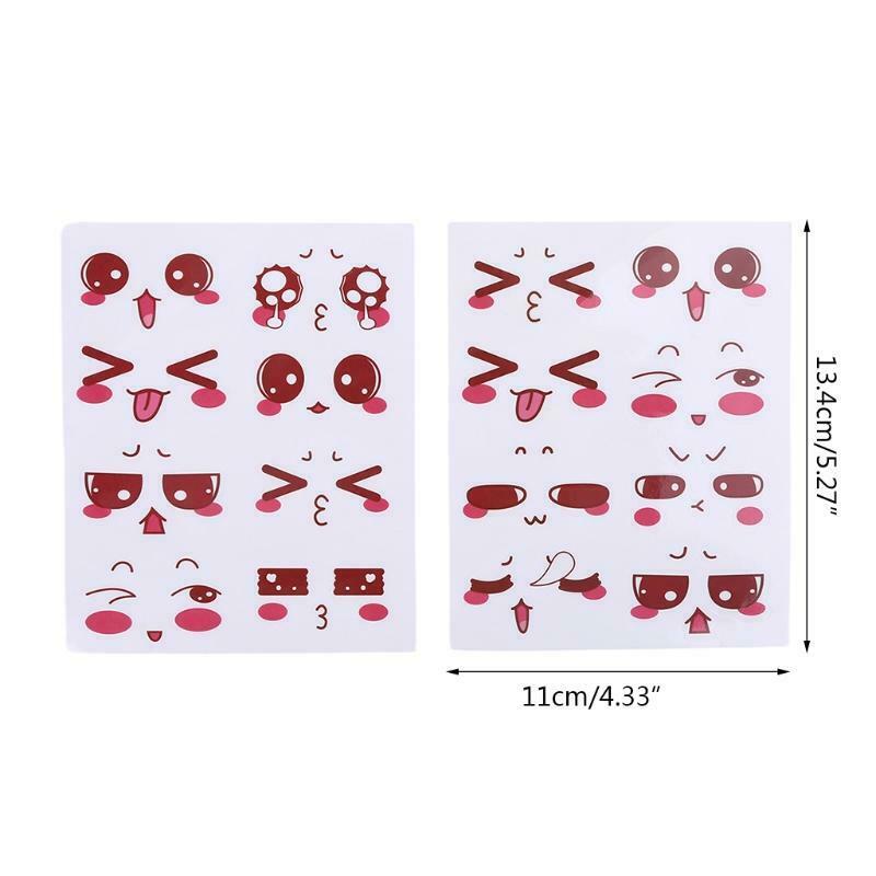 2 Sheets Lovely Cartoon Eyes Stickers Labels DIY Diary Album Scrapbooking Craft