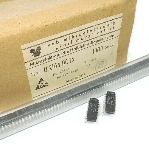[10pcs] U2164DC15 64kBit DRAM_HM4864A-15 DIP16