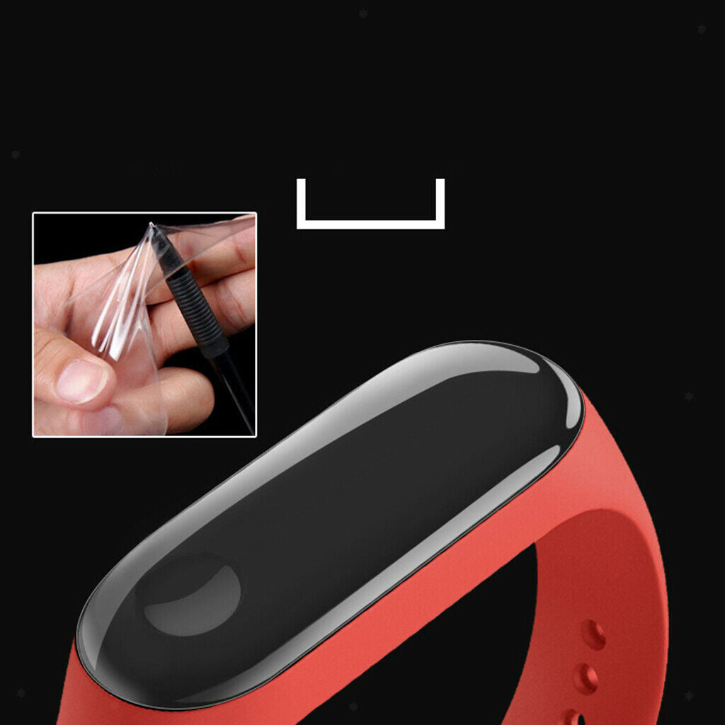 3 Packs Anti-bubble Bracelet Screen Protective Film for   Mi Band 3