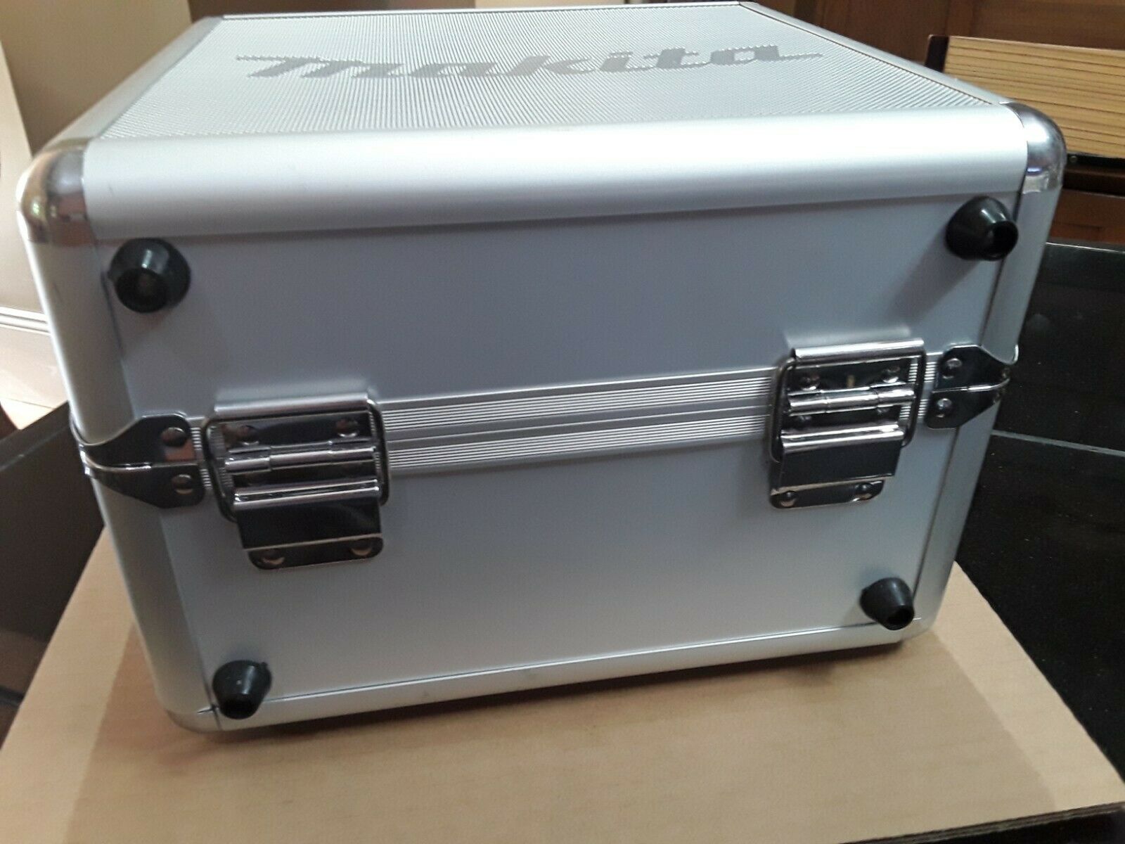 Makita Aluminum Soft Lined Storage / Drill Box. Metal Utility Case. Empty