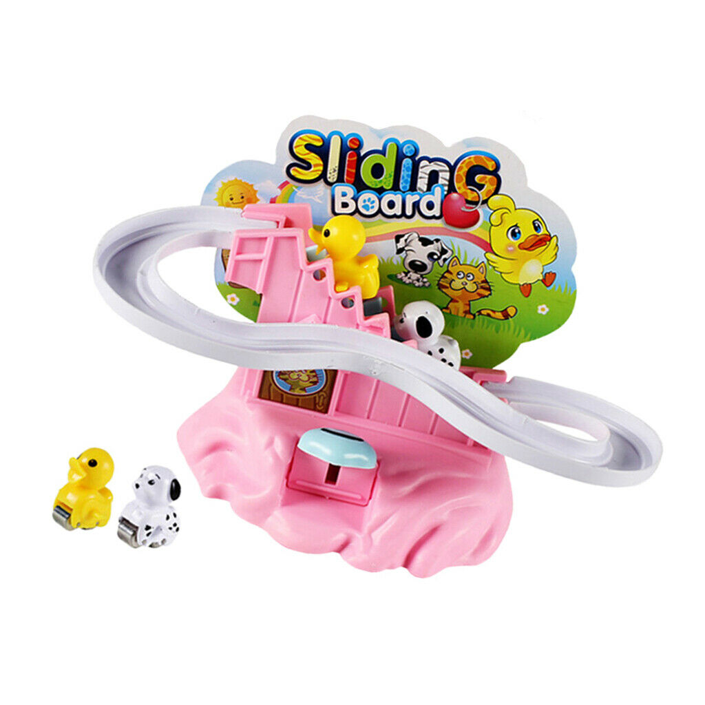 Plastic Dog Climb Stair Manual Railway Track