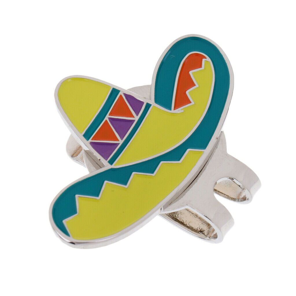Golf Ball Marker Alloy Golf Hat Clip Multi Color Hat Pattern
