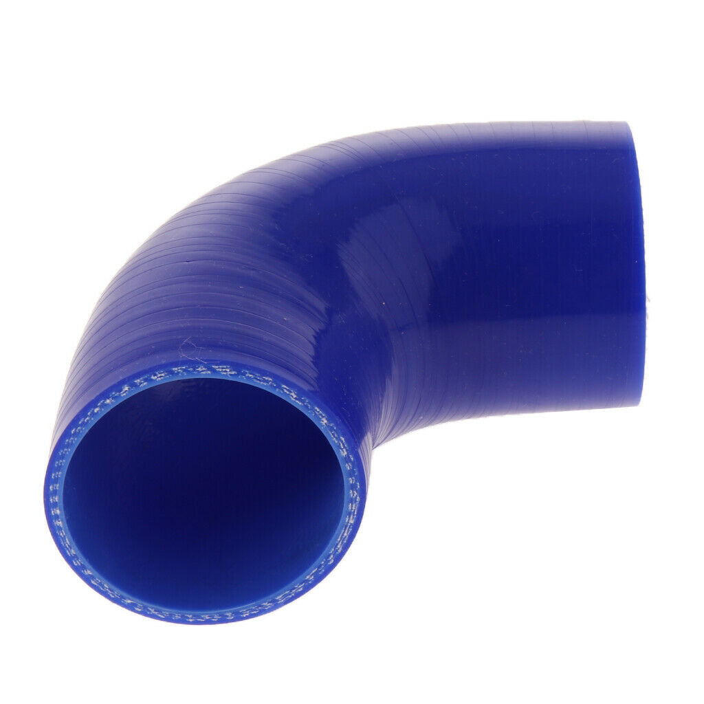90 Degree 5mm Hose Turbo Silicone Elbows Coupler Pipe Hose  Blue